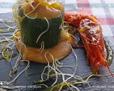Foto del paso 13 de la receta: Calabacín relleno de gambitas rojas