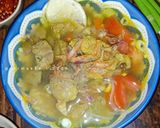 Foto langkah ke 4 dari resep Soto Daging Bening Kuah Kuning.