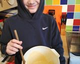 A picture of step 5 of Vickys Pear Pudding with a Cinnamon Sugar Crust, GF DF EF SF NF.