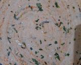 A picture of step 4 of Garlic masala lachha paratha.