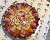Une image de l'étape 15 de Salade composée à la mortadelle (tomates ananas,endives rouges et castelfranco).