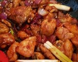 A picture of step 6 of Spring Onion Chicken in Soy sauce.