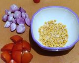 A picture of step 1 of Amaranth Curry.