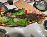 A picture of step 1 of Deluxe Seafood Knife-Cut Noodles.