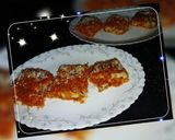A picture of step 7 of Kunafa sweet.