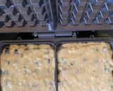 A picture of step 2 of Savoury Waffle Sandwich.