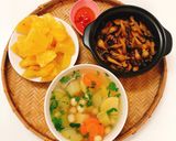 Hình bước làm 2 của món Nấm mối đen xào sả ớt