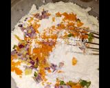 A picture of step 3 of Vegetable Pancakes #WheatflourRecipeContest #My4WeeksChallenge.