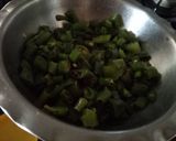 A picture of step 1 of Green Chilies instant pickle.