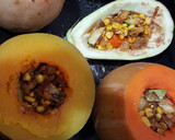 Foto del paso 8 de la receta: Calabaza rellena vegetariana rica y fácil
