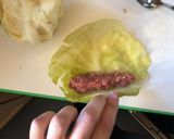 A picture of step 3 of Malfouf Mehcheh - stuffed cabbage rolls.