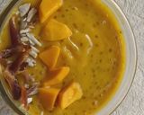 A picture of step 3 of Mango melon smoothie .
