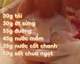 Hình bước làm 2 của món Nộm bắp bò cà pháo