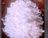 A picture of step 1 of Shredded coconut candy.
