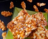 A picture of step 3 of Coffee Walnut chikki.