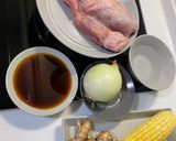 叛逆甜味麻油雞湯的食譜步驟1照片
