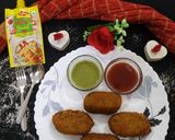 A picture of step 2 of Bread Cutlet.