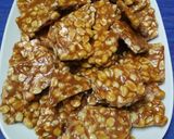 A picture of step 9 of Mungfali ki chikki.