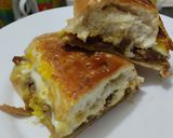 Foto del paso 10 de la receta: Sánduche🥯de pollo🍗y jamón🥓hawaiano🍍con queso🧀🥯🥪..
