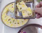 केसर कलाकंद बर्फी रेसिपी चरण 6 फोटो