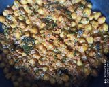 A picture of step 9 of Kabuli Chana Biryani /Chickpea Biryani.