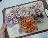Hình bước làm 3 của món Cơm chiên hải sản
