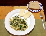 Foto del paso 5 de la receta: Huevos revueltos con espinaca