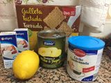 Tarta fría de piña y limón