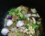 A picture of step 1 of Mutton pulav.