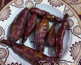 A picture of step 3 of Olive Oil roasted Sweet Potatoes.