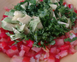 Foto del paso 5 de la receta: Setas ostra, brócoli, aguacate, tomate con  toque de Agua de Mar