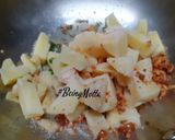 A picture of step 6 of Amaranth Poori with Aloo sabzi.