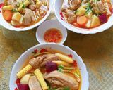 Hình bước làm 5 của món Nui gà rau củ