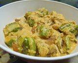 A picture of step 2 of Parwal Malai Curry.