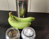 A picture of step 1 of Homemade Raw banana chips.