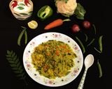 A picture of step 5 of Winter Veg Poha.