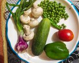 A picture of step 1 of Veg salad.