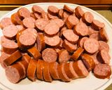 A picture of step 3 of Crockpot Sweet and Sour Keilbasa.