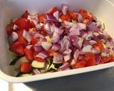 Une image de l'étape 6 de Légumes du jardin à l'oignon rouge et épices orientales (recette plancha).