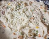 A picture of step 9 of White Sauce Penne pasta.