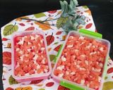 A picture of step 3 of Easy summer special Dessert milky glazy fruity pudding.