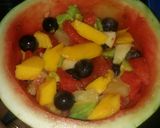 A picture of step 3 of Water Melon Jello Fruit Salad #AuthorMarathon.