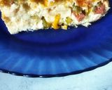 Une image de l'étape 5 de Quiche sans pâte au chorizo et aux poivrons.