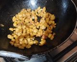 A picture of step 1 of Arbi,Aalu ki sabji or Pili Moong Dal,and Aalu arbi khatai.