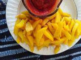 سیب زمینی سرخ شده با سس گوجه 🍟