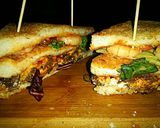 A picture of step 14 of Tex's Philly-Style Surf & Turf 'Club' 🐄🧀🍤🍲🍞🇺🇸.