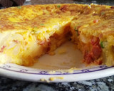 Foto del paso 2 de la receta: Tortilla con chorizo y guisantes