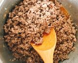 Hình bước làm 4 của món Phở trộn bò băm