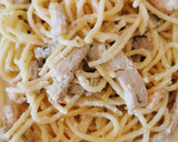 Foto del paso 8 de la receta: Espaguetis a mi manera Y (con gambas y lomo)