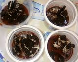 Foto langkah ke 9 dari resep Puding lumut lapis susu oreo 🍮🍼🍪.